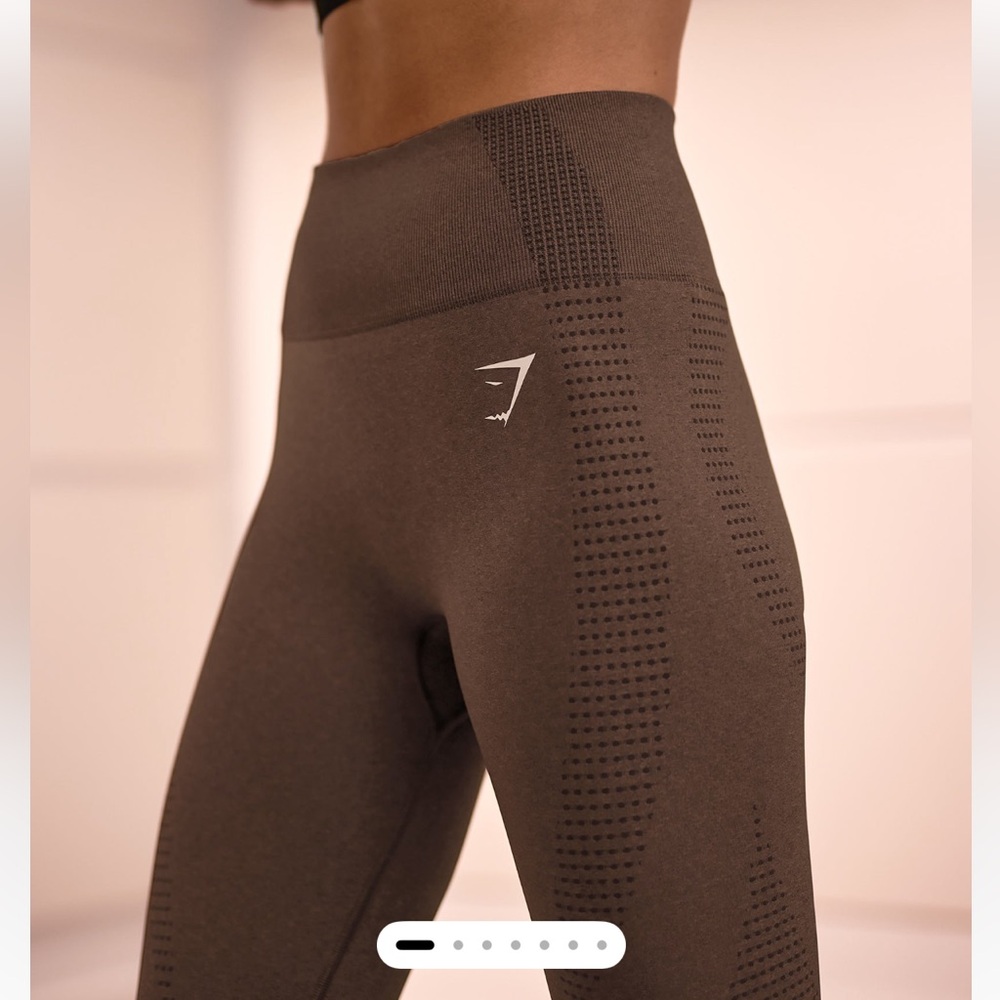 Gymshark Vital Seamless 2.0 Leggings- Espresso Marl (S)